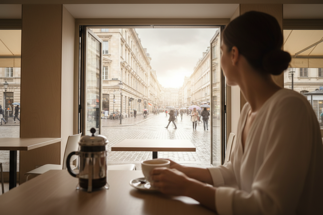 A quiet moment with coffee