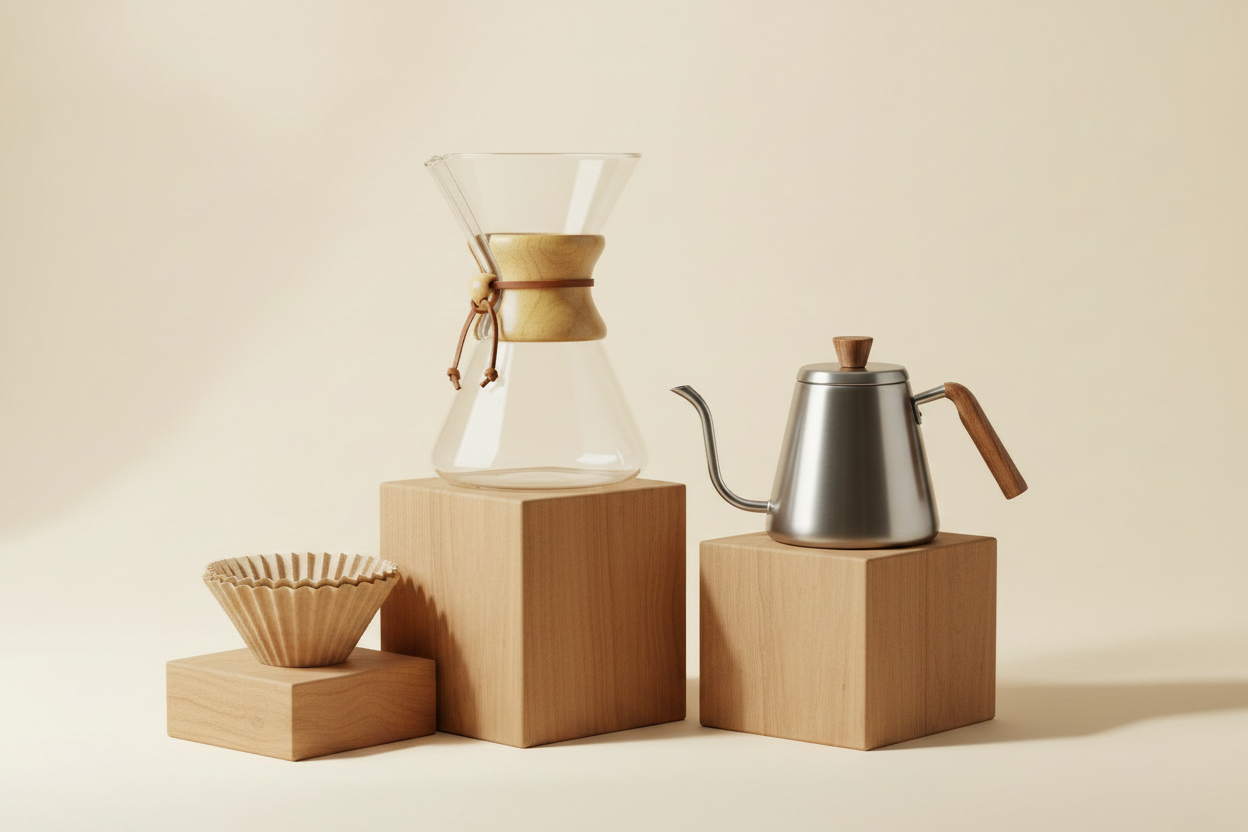 Brew Equipment — Chemex Hero with Blocks