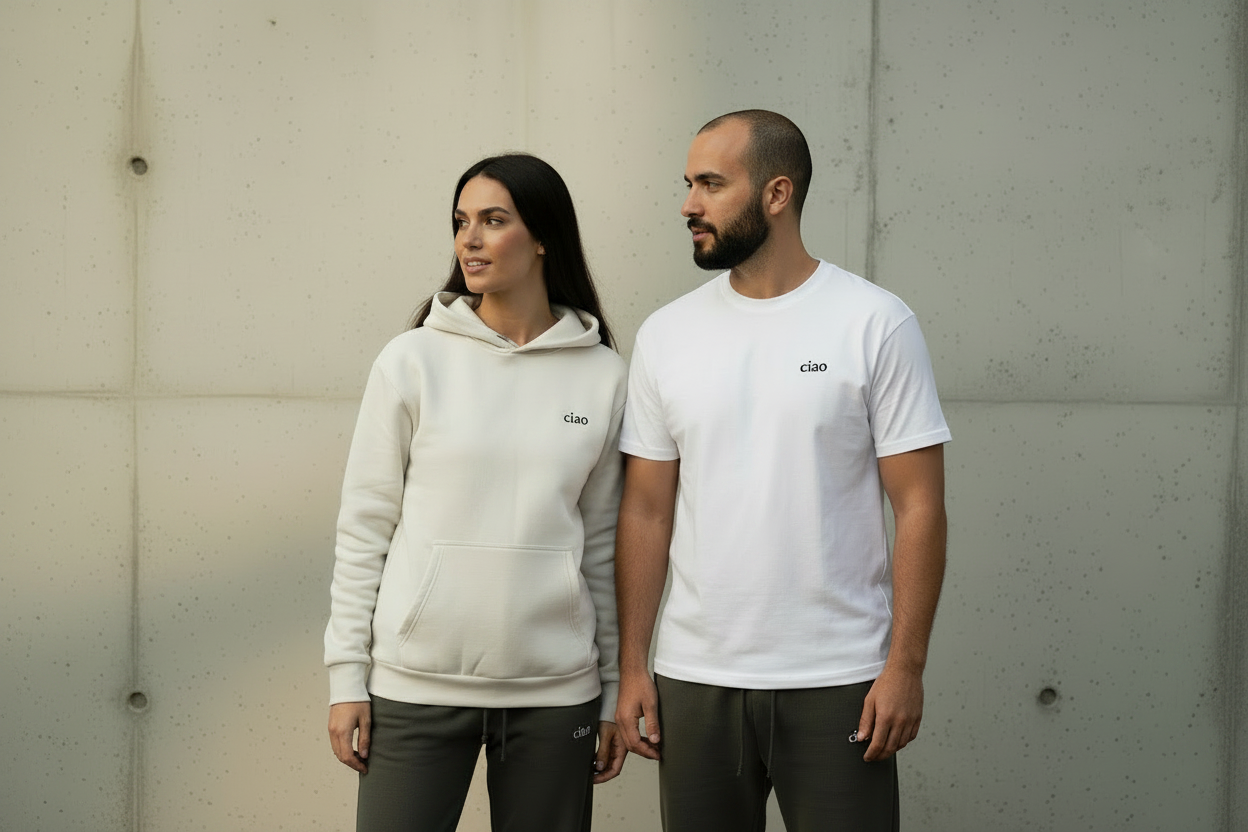 Couple casual observational shot