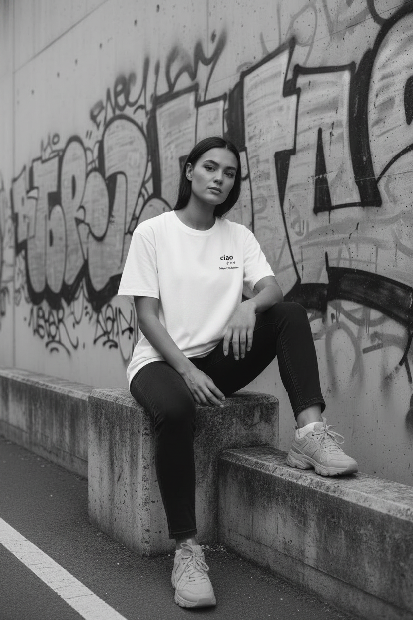 Female model — Tokyo City Edition Tee