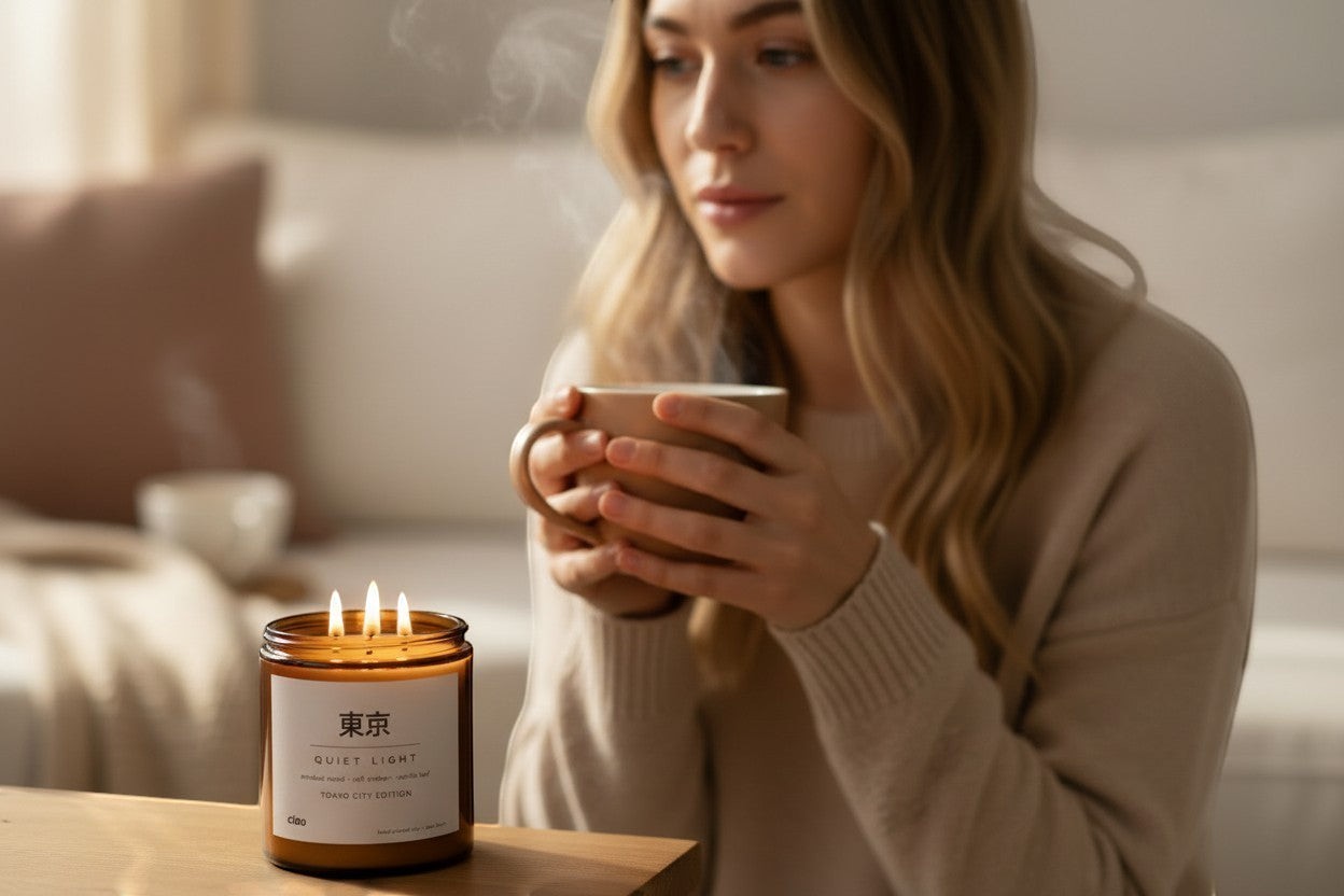 Quiet Light — blonde girl warm interior lifestyle