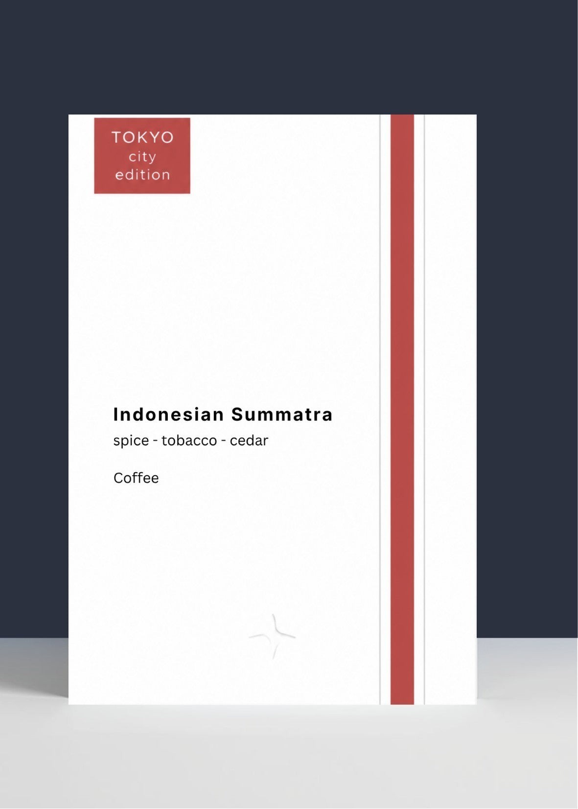 Say Ciao Coffee Tokyo Roast Indonesian Sumatra medium-dark roast coffee with notes of spice, tobacco, and cedar.