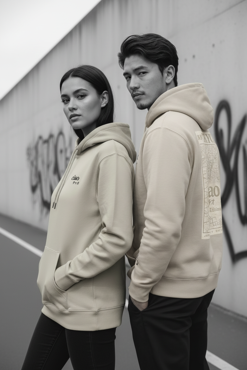 Tokyo Streets Hoodie - Duo Map Back
