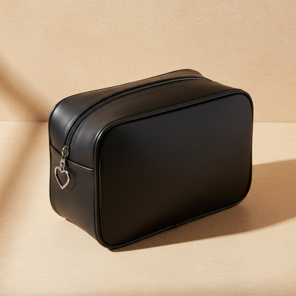 Tokyo Wash Bag — Back Panel, Warm Stone