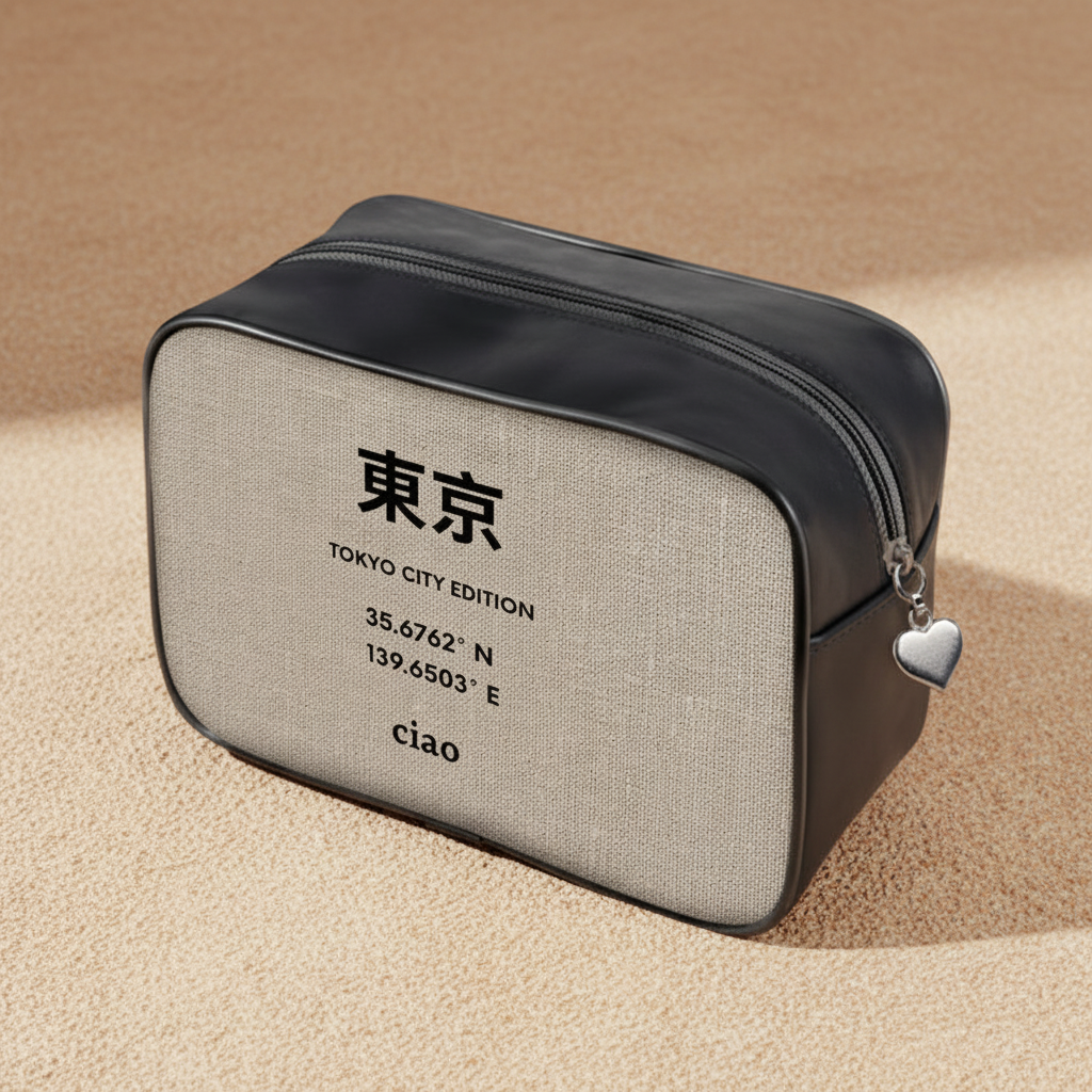 Tokyo Wash Bag — Warm Stone